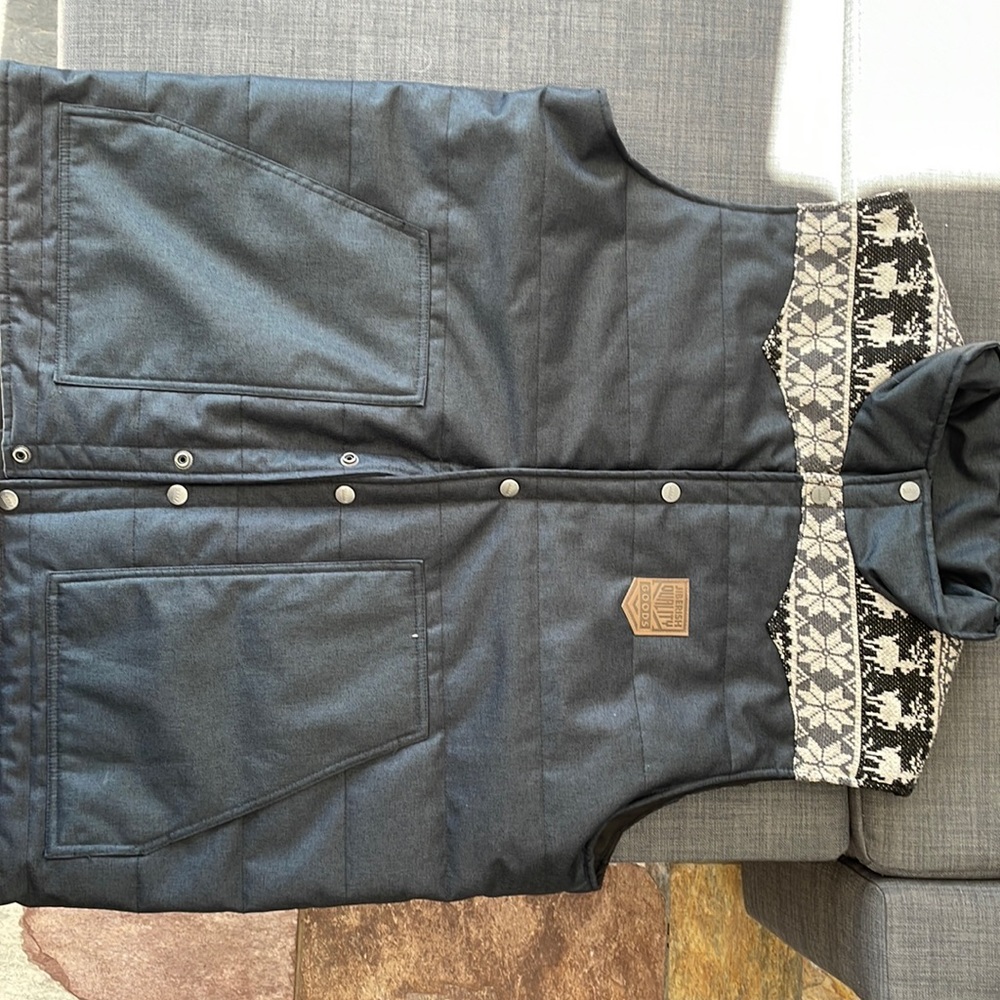 Jiberish - Vest 2 XL, quilted ski vest mens